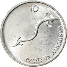 Coin, Slovenia, 10 Stotinov, 1992, EF(40-45), Aluminum, KM:7