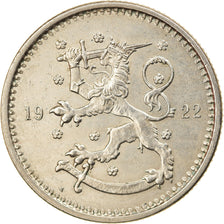 Coin, Finland, Markka, 1922, MS(63), Copper-nickel, KM:27