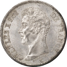 Coin, France, Charles X, 5 Francs, 1825, Lille, MS(60-62), Silver, KM:720.13