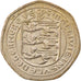 Moneta, Guernsey, Elizabeth II, 20 Pence, 1982, BB, Rame-nichel, KM:38