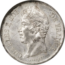 Coin, France, Charles X, 5 Francs, 1830, Lille, MS(60-62), Silver, KM:728.13