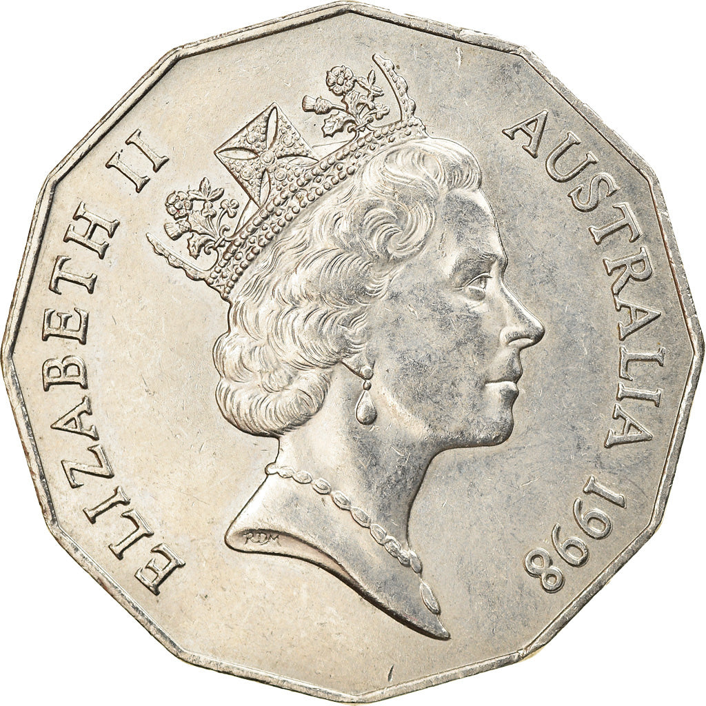 Munten, Australië, Elizabeth II, 50 Cents, 1998, PR, Copper-nickel, KM:364