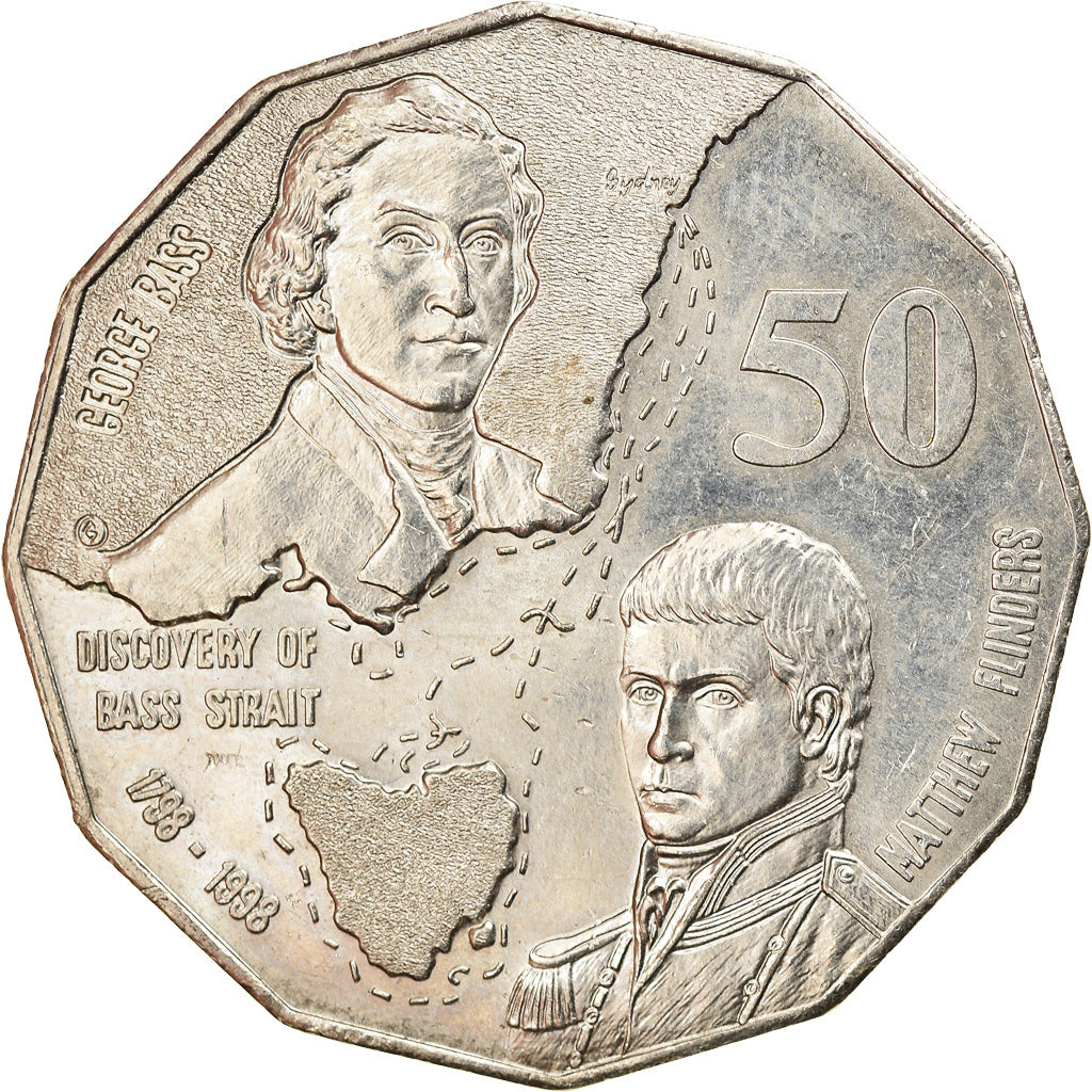 Munten, Australië, Elizabeth II, 50 Cents, 1998, PR, Copper-nickel, KM:364