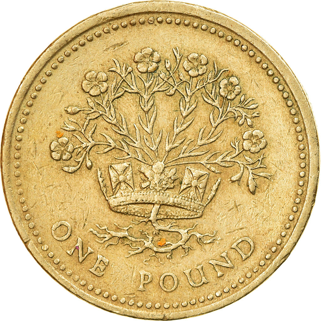 Monnaie, Grande-Bretagne, Elizabeth II, Pound, 1991, TTB, Nickel-brass, KM:946