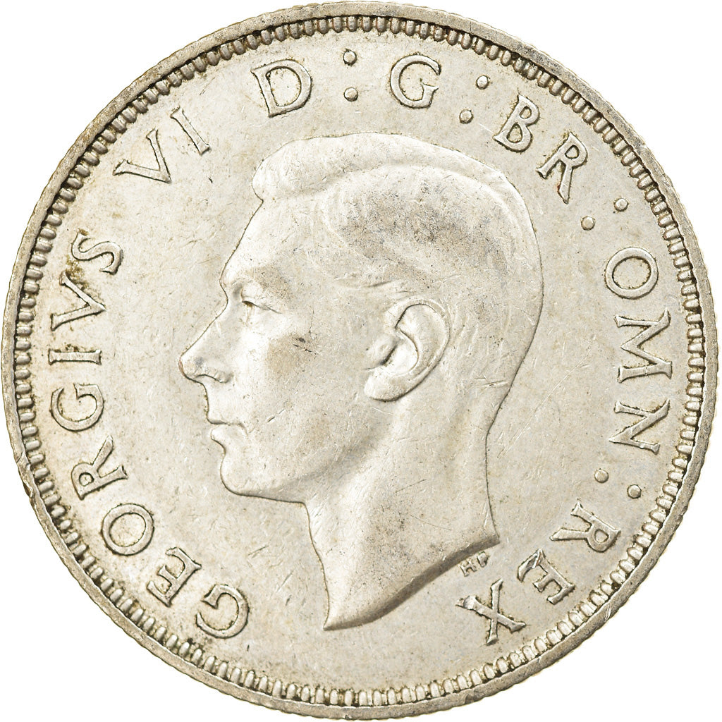 Monnaie, Grande-Bretagne, George VI, Florin, Two Shillings, 1939, TTB, Argent