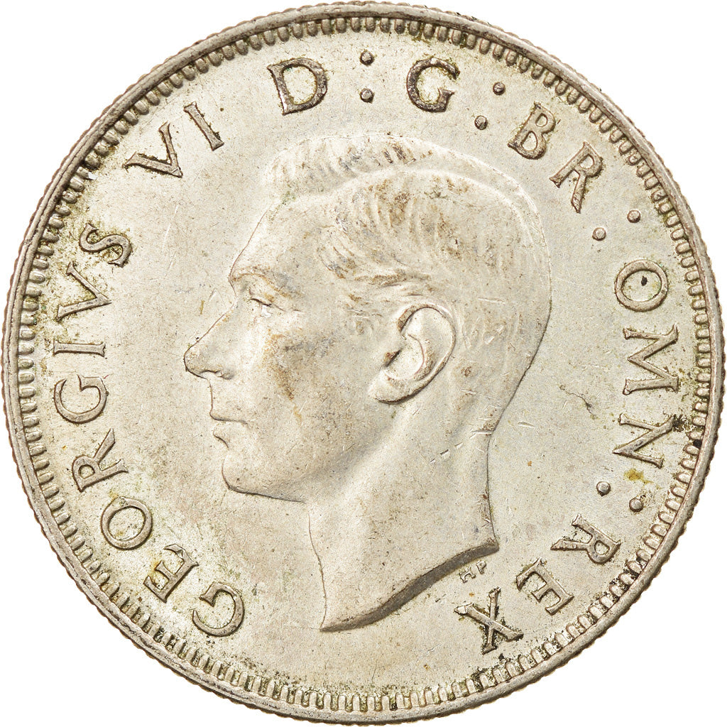 Moneta, Gran Bretagna, George VI, Florin, Two Shillings, 1944, BB, Argento