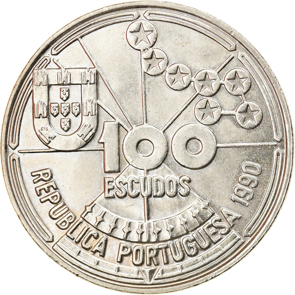 Moneda, Portugal, 100 Escudos, 1990, SC, Cobre - níquel, KM:649