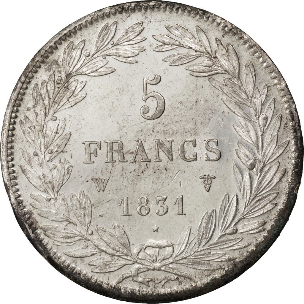 Coin, France, Louis-Philippe, 5 Francs, 1831, Lille, MS(60-62), Silver