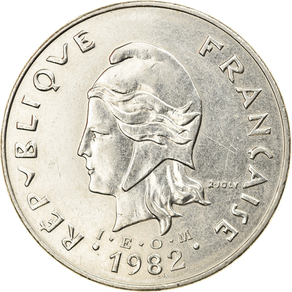 Coin, French Polynesia, 50 Francs, 1982, Paris, EF(40-45), Nickel, KM:13
