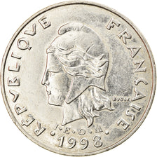 Coin, French Polynesia, 20 Francs, 1998, Paris, EF(40-45), Nickel, KM:9