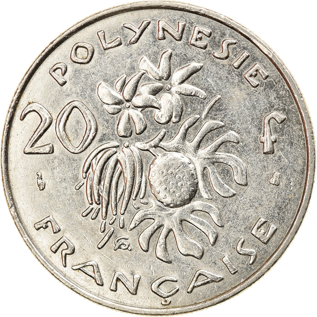 Coin, French Polynesia, 20 Francs, 1998, Paris, EF(40-45), Nickel, KM:9