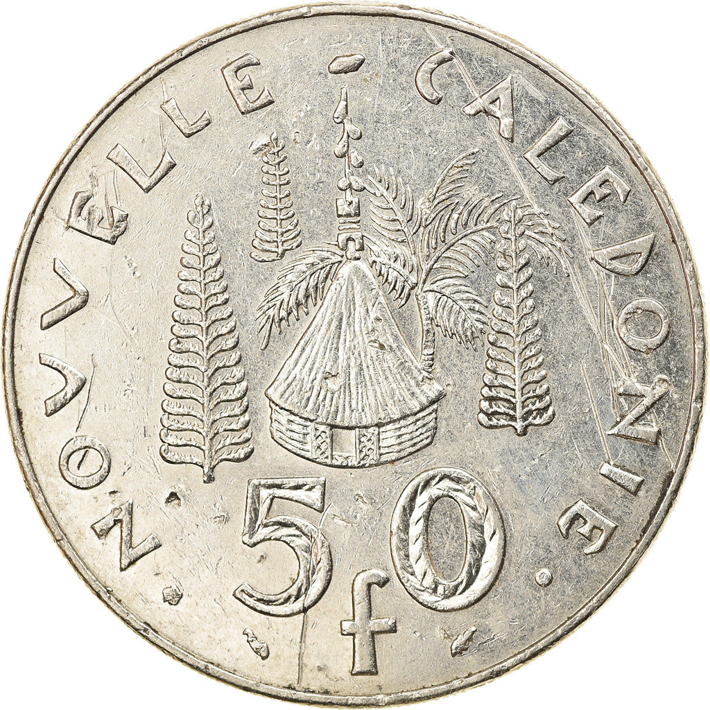 Coin, New Caledonia, 50 Francs, 1983, Paris, EF(40-45), Nickel, KM:13