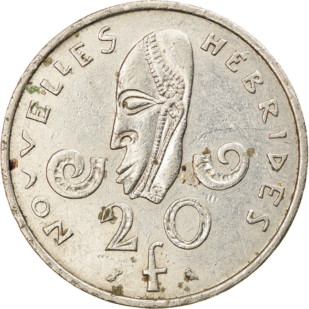 Monnaie, New Hebrides, 20 Francs, 1967, Paris, TTB, Nickel, KM:3.1