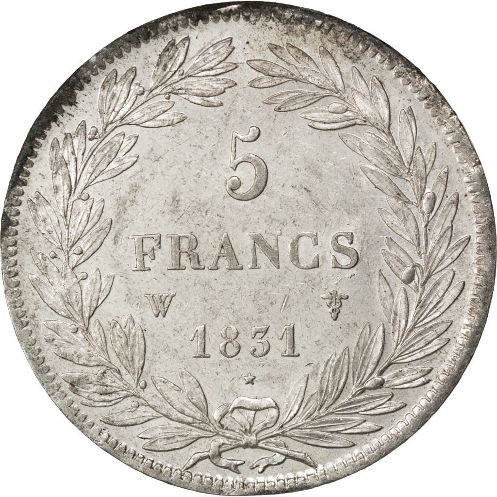 Münze, Frankreich, Louis-Philippe, 5 Francs, 1831, Lille, VZ, Silber