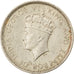Moneda, Hong Kong, George VI, 10 Cents, 1937, MBC, Níquel, KM:21