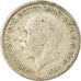 Moneda, Gran Bretaña, George V, 6 Pence, 1929, BC+, Plata, KM:832