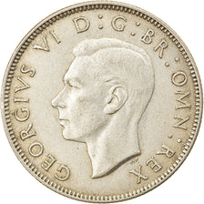 Münze, Großbritannien, George VI, Florin, Two Shillings, 1945, SS, Silber