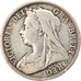 Moneda, Gran Bretaña, Victoria, 1/2 Crown, 1901, BC+, Plata, KM:782