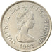 Coin, Jersey, Elizabeth II, 5 Pence, 1992, AU(55-58), Copper-nickel, KM:56.2