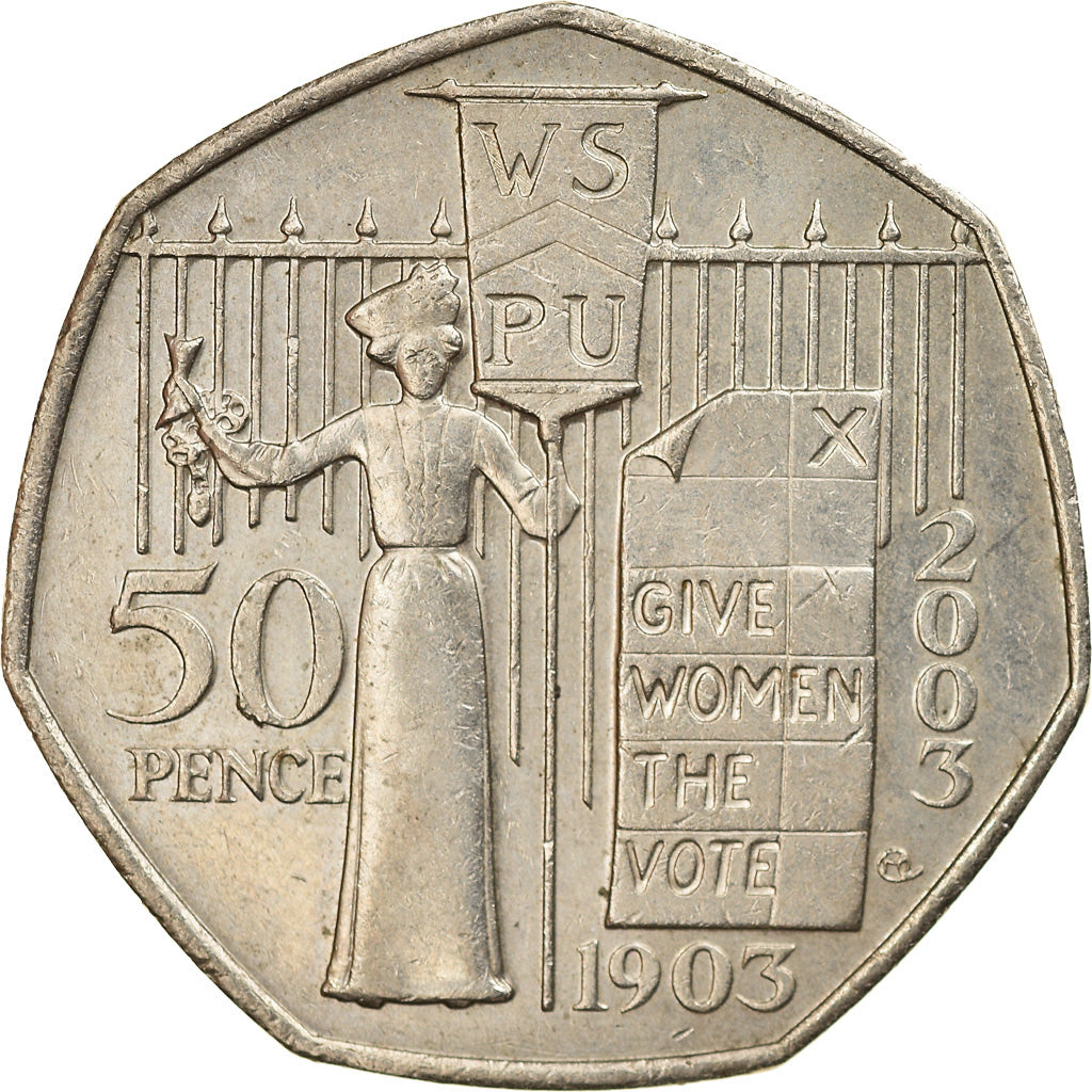 Coin, Great Britain, Elizabeth II, 50 Pence, 2003, British Royal Mint