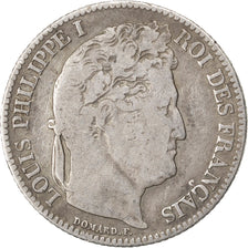 FRANCE, Louis-Philippe, Franc, 1847, Paris, KM #748.1, F(12-15), Silver,...