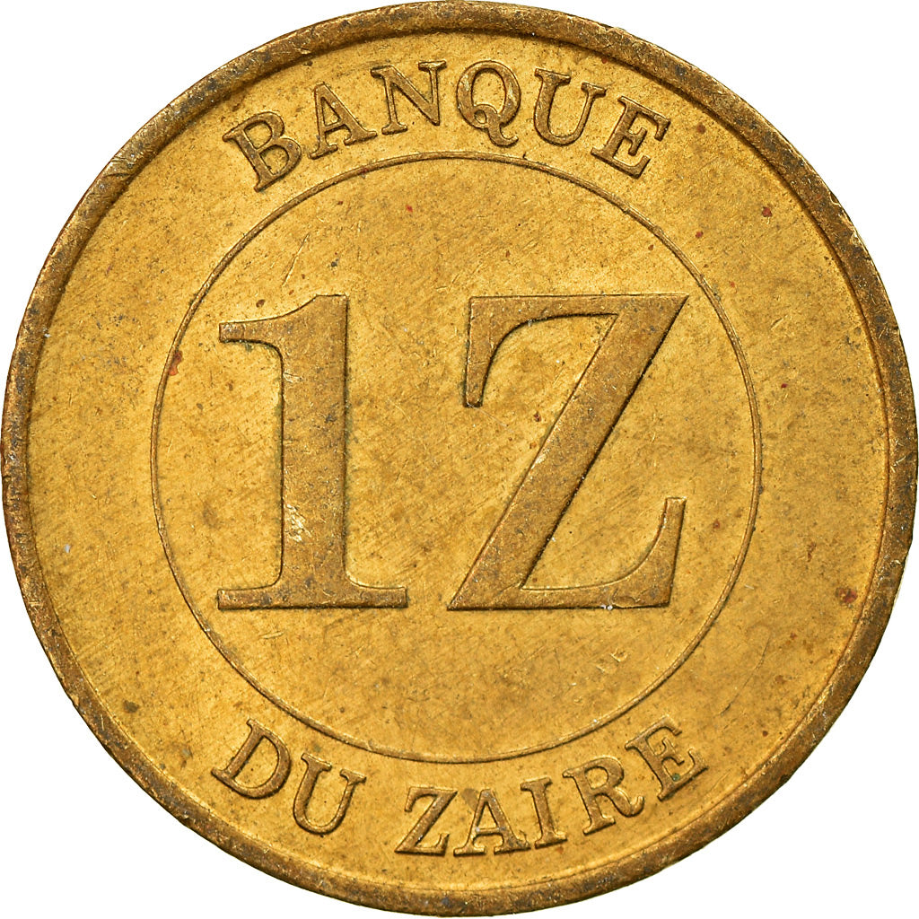 Moneda, Zaire, Zaire, 1987, MBC, Latón, KM:13