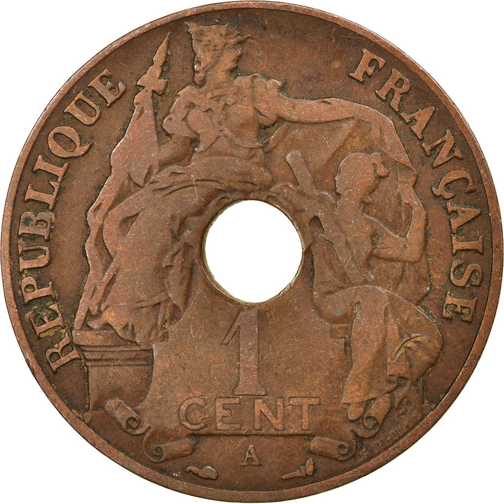 Münze, FRENCH INDO-CHINA, Cent, 1926, Paris, S+, Bronze, KM:12.1