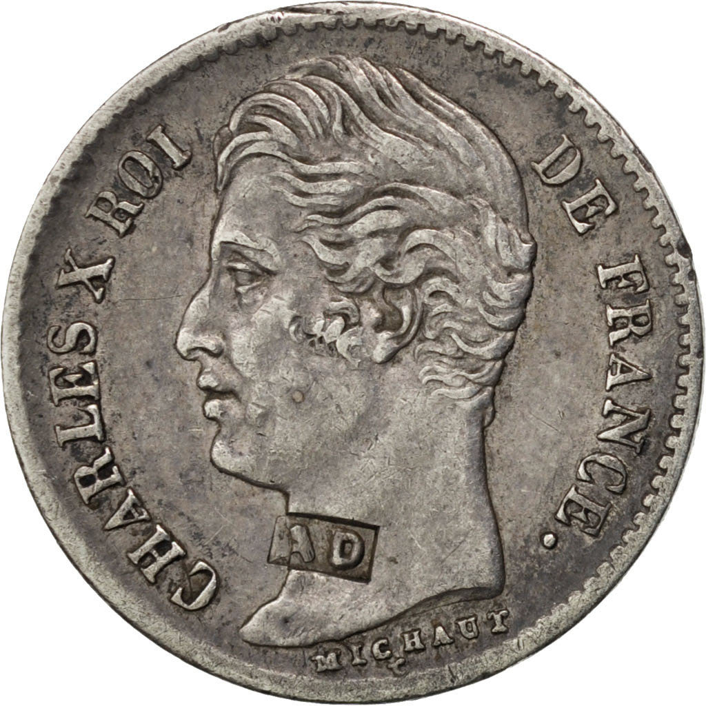 Moneta, Francia, Charles X, 1/4 Franc, 1830, Paris, BB+, Argento, KM:722.1