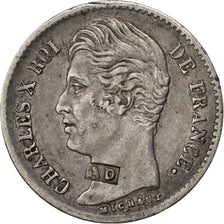Moneta, Francia, Charles X, 1/4 Franc, 1830, Paris, BB+, Argento, KM:722.1