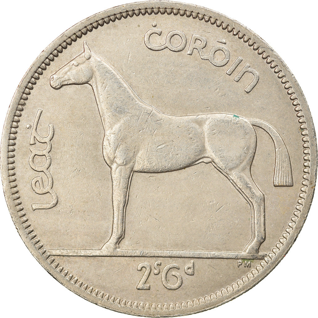 Coin, IRELAND REPUBLIC, 1/2 Crown, 1966, EF(40-45), Copper-nickel, KM:16a
