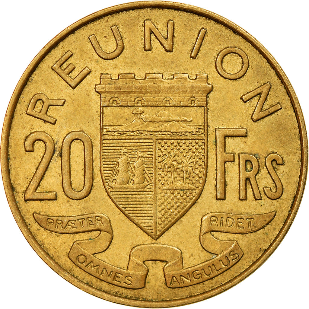 Monnaie, Réunion, 20 Francs, 1973, TTB, Aluminum-Nickel-Bronze, KM:11a