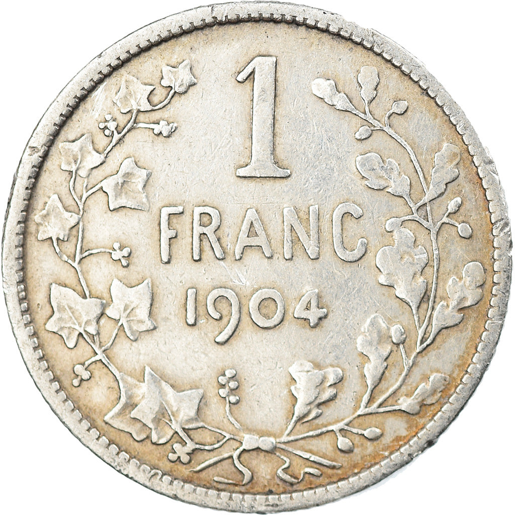 Coin, Belgium, Franc, 1904, VF(20-25), Silver, KM:56.1