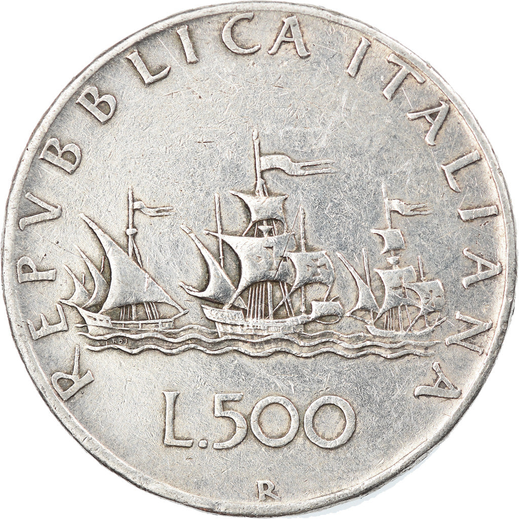 Coin, Italy, 500 Lire, 1958, Rome, EF(40-45), Silver, KM:98
