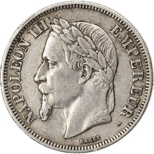 Francia, Napoleon III, Napoléon III, 2 Francs, 1868, Paris, BB, Argento, KM:...