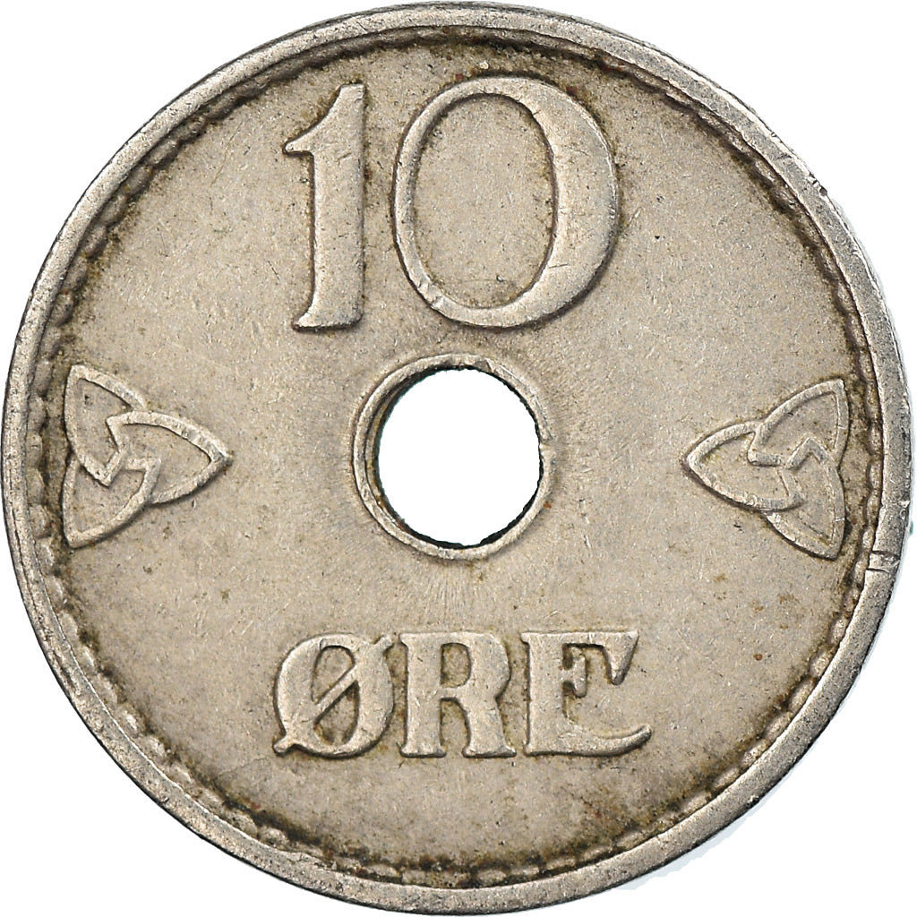 Münze, Norwegen, Haakon VII, 10 Öre, 1940, SS, Copper-nickel, KM:383