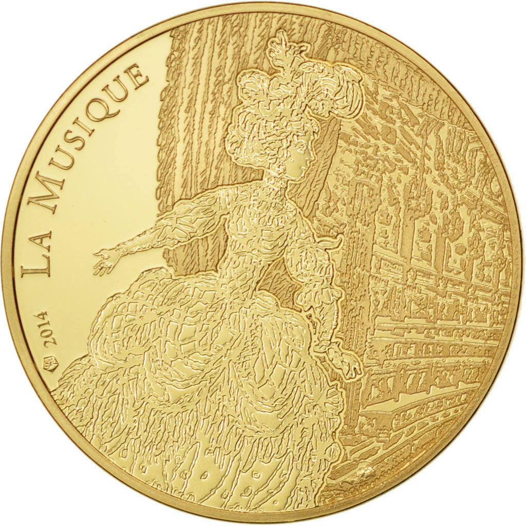 Coin, France, 50 Euro, Rameau, 2014, MS(65-70), Gold