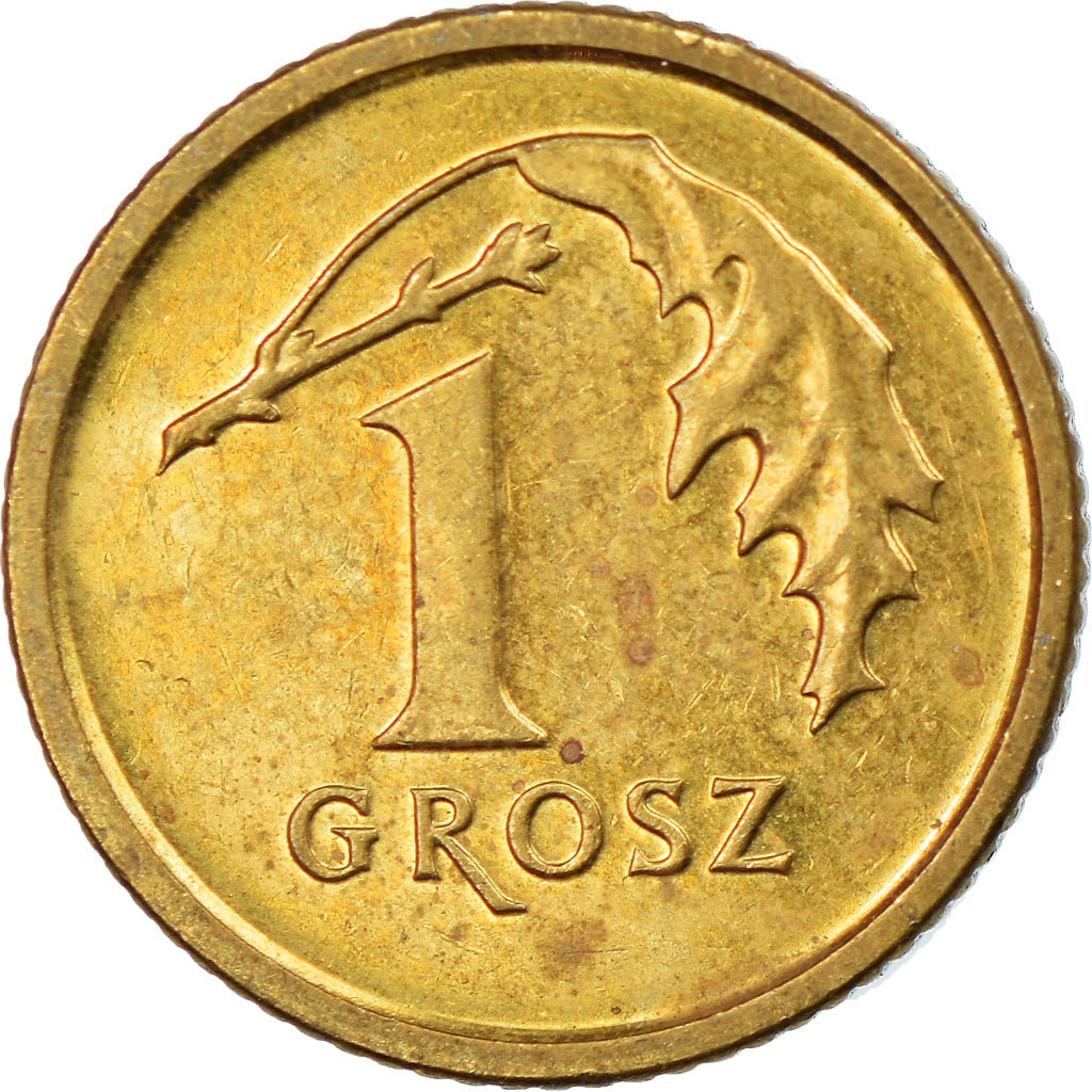 Moneta, Polska, Grosz, 2015, EF(40-45), Mosiądz