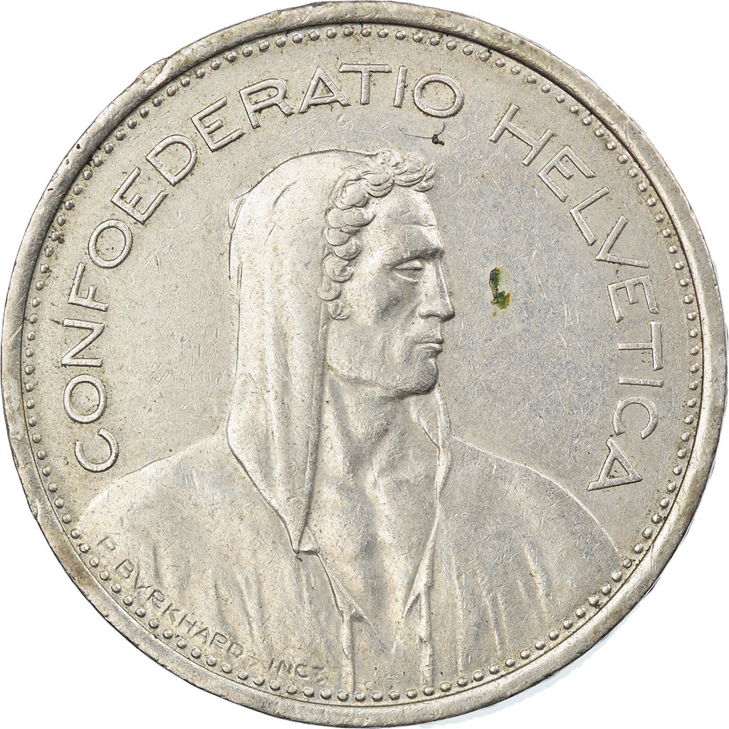 Moeda, Suíça, 5 Francs, 1968, Bern, EF(40-45), Cobre-níquel, KM:40a.1