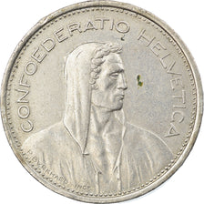 Moeda, Suíça, 5 Francs, 1968, Bern, EF(40-45), Cobre-níquel, KM:40a.1