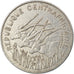 Coin, Central African Republic, 100 Francs, 1983, EF(40-45), Nickel, KM:7