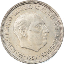 Monnaie, Espagne, Caudillo and regent, 5 Pesetas, 1958, SUP, Copper-nickel