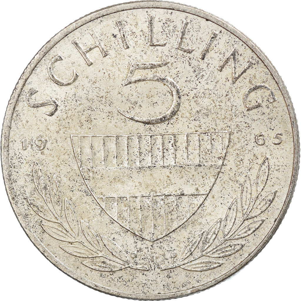 Moneta, Austria, 5 Schilling, 1965, BB, Argento, KM:2889