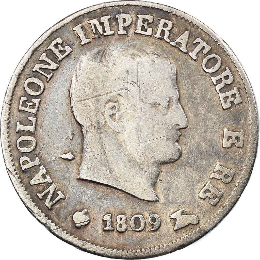 Monnaie, États italiens, KINGDOM OF NAPOLEON, Napoleon I, 10 Soldi, 1809