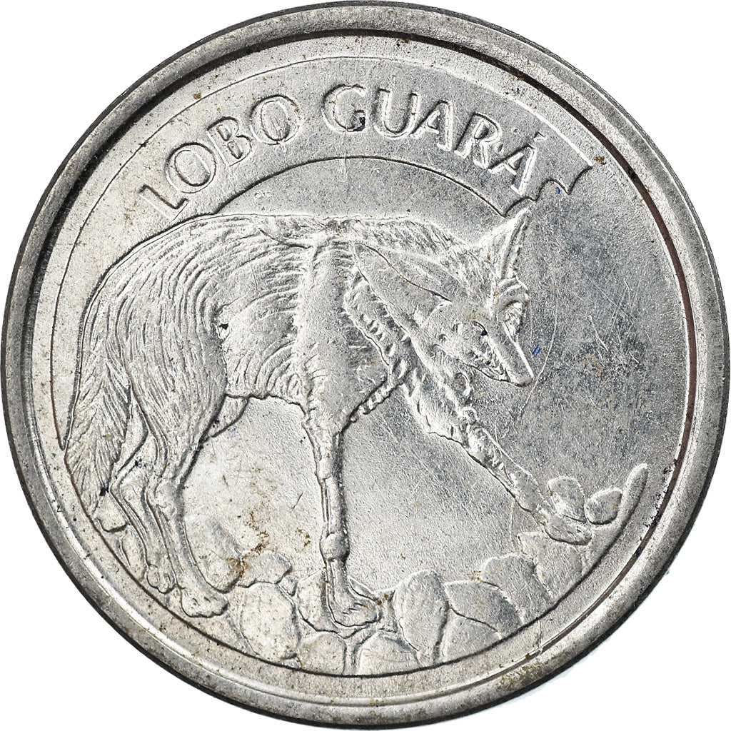 Moneta, Brazylia, 100 Cruzeiros Reais, 1993, EF(40-45), Stal nierdzewna, KM:630
