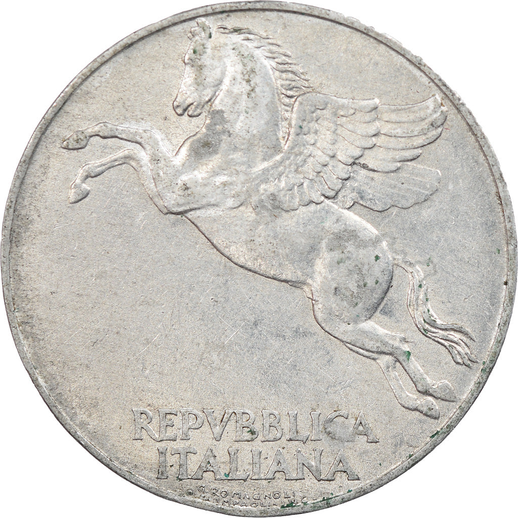 Coin, Italy, 10 Lire, 1948, Rome, EF(40-45), Aluminum, KM:90