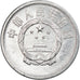 Monnaie, CHINA, PEOPLE'S REPUBLIC, 5 Fen, 1976, TTB, Aluminium, KM:3