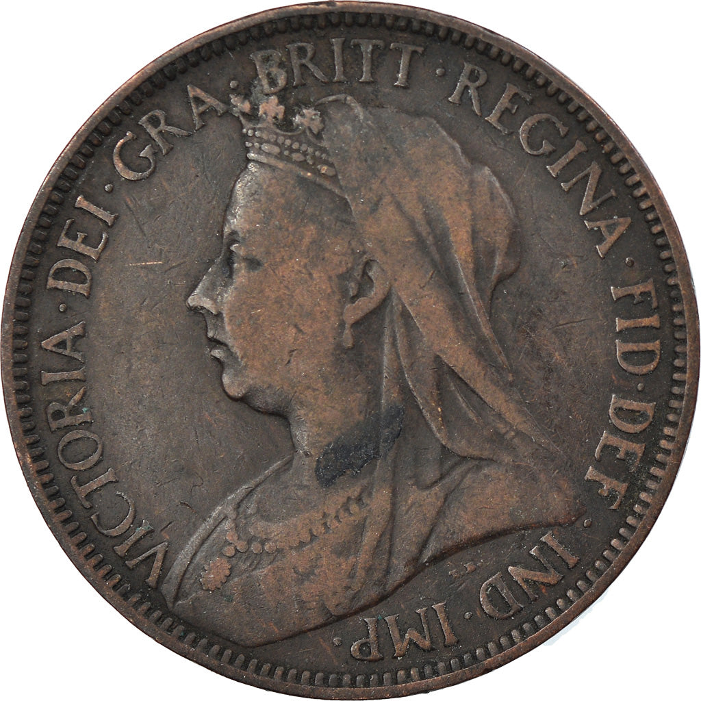 Münze, Großbritannien, Victoria, 1/2 Penny, 1898, S+, Bronze, KM:789