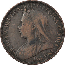 Münze, Großbritannien, Victoria, 1/2 Penny, 1898, S+, Bronze, KM:789