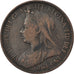 Münze, Großbritannien, Victoria, 1/2 Penny, 1898, S+, Bronze, KM:789