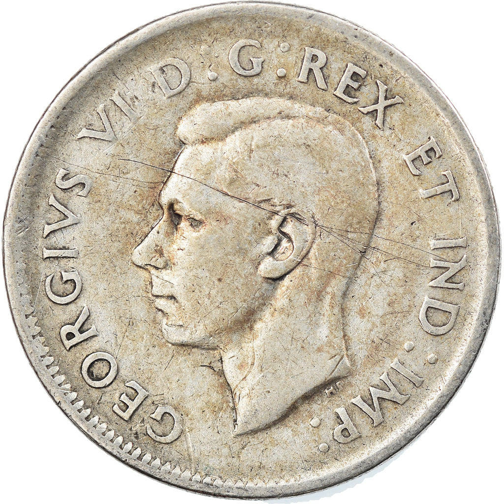Coin, Canada, George VI, 25 Cents, 1947, Royal Canadian Mint, Ottawa, VF(30-35)
